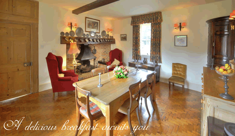 Breakfast room at Fords Farm B&B near Wallingford and Heley-on-Thames